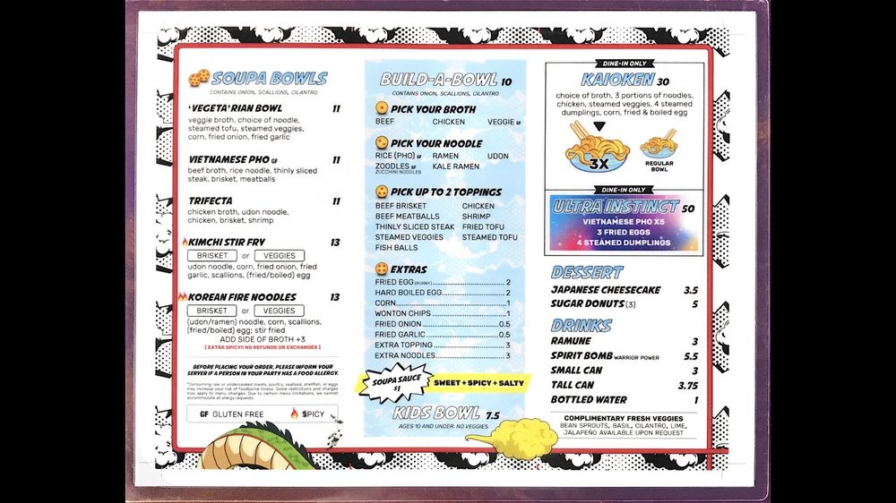 Soupa Saiyan Menu - Image 11