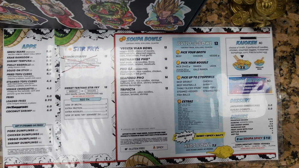 Soupa Saiyan Menu - Image 2